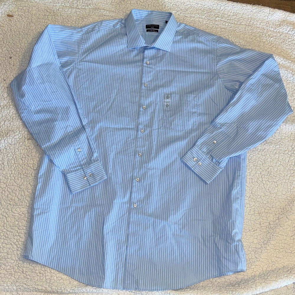Shaquille O'Neal Big & Tall Dress‎ Shirt Size 18 1/2 38 39 XXL